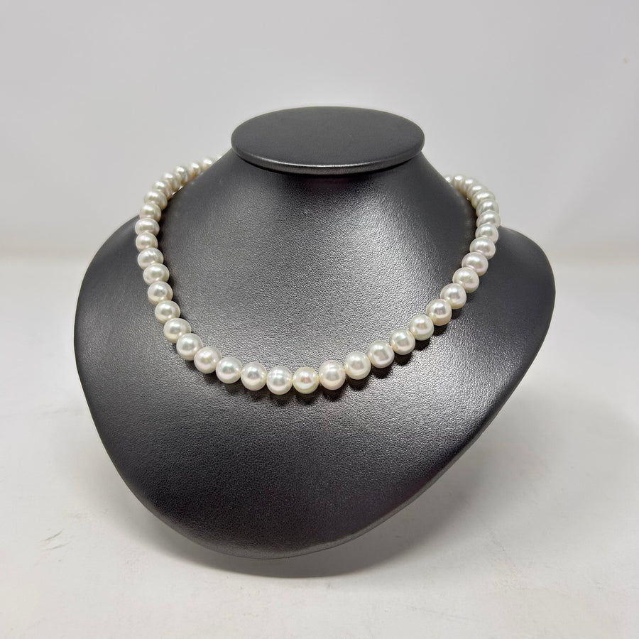 COLLAR PERLAS CULTIVADAS / BROCHE PLATA
