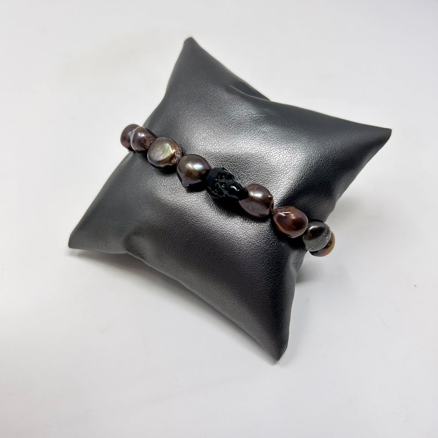 PULSERA PERLA CALAVERA