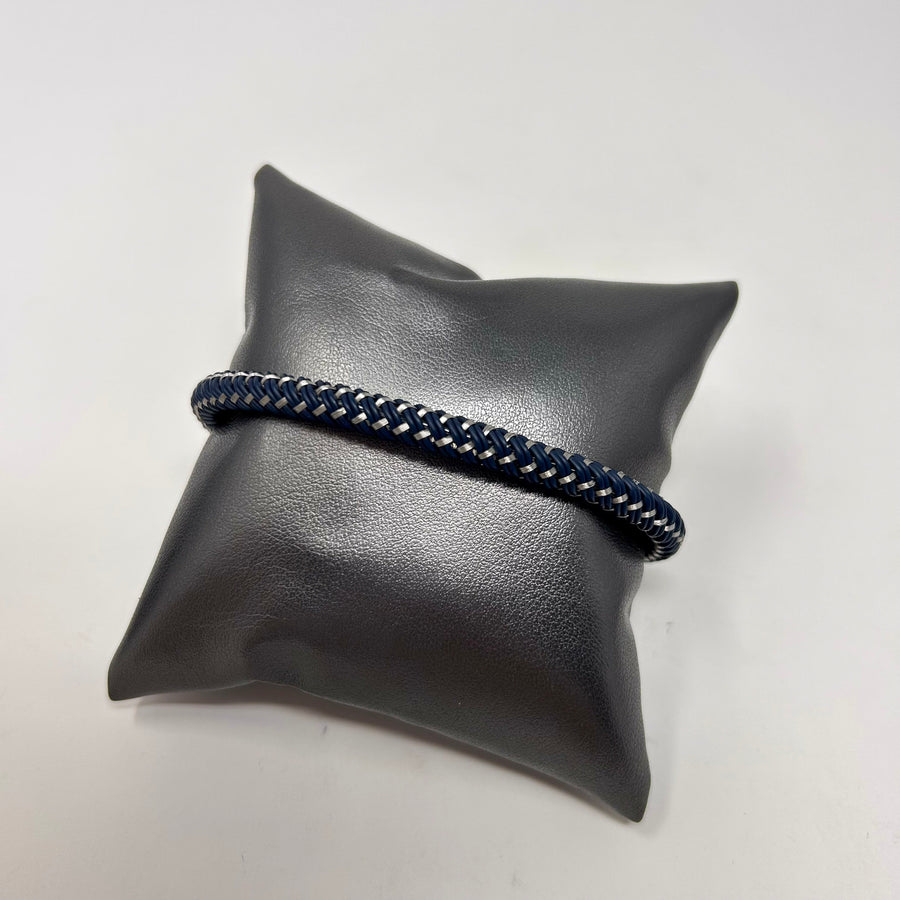 PULSERA CAUCHO COMBINADO AZUL