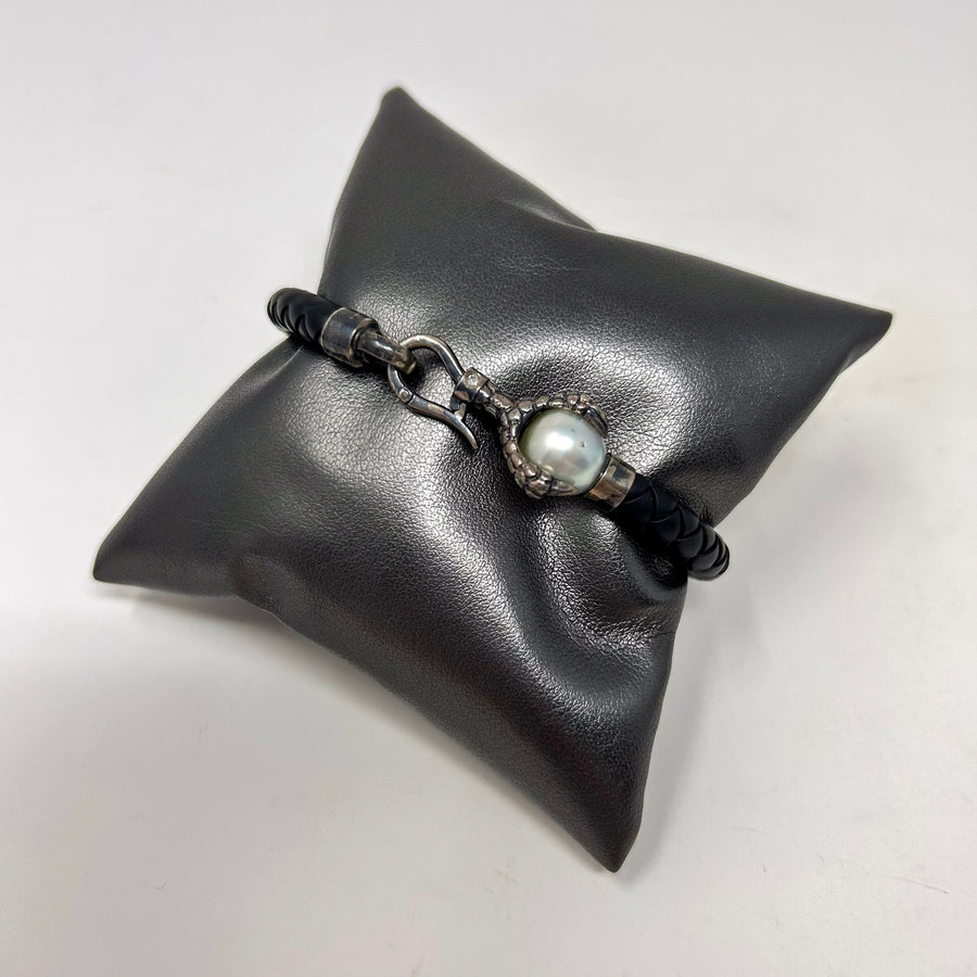PULSERA PIEL Y PERLA