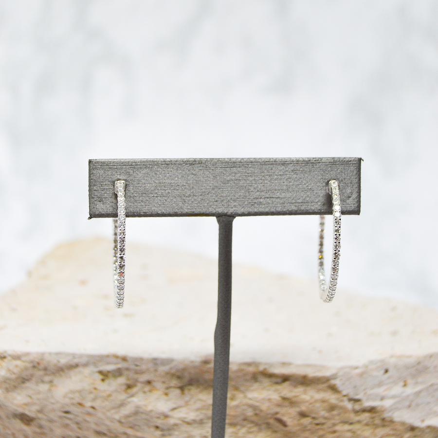 ARRACADAS DIAMANTES