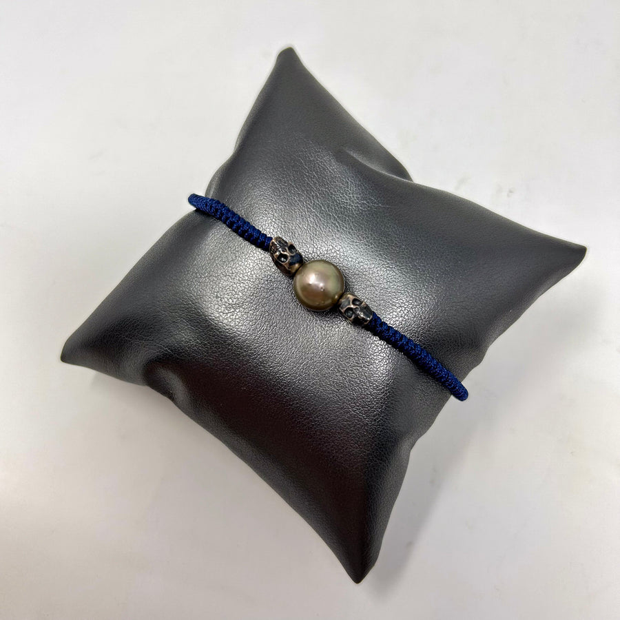 PULSERA TEJIDA PERLA
