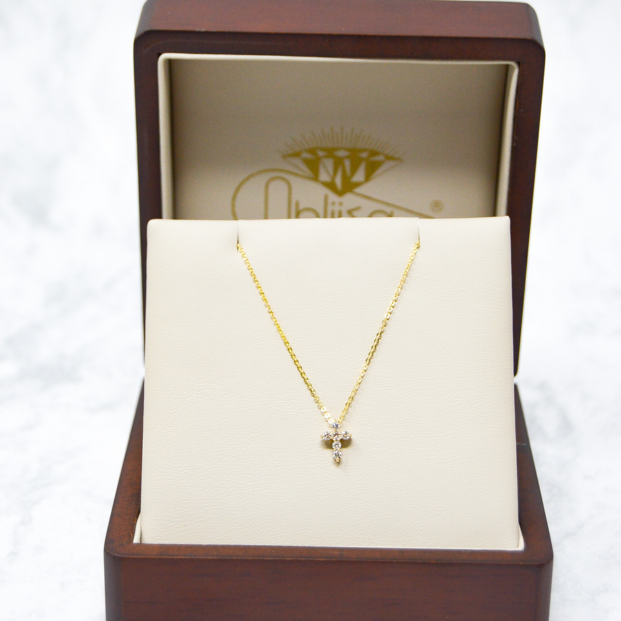 COLLAR CRUZ DIAMANTES