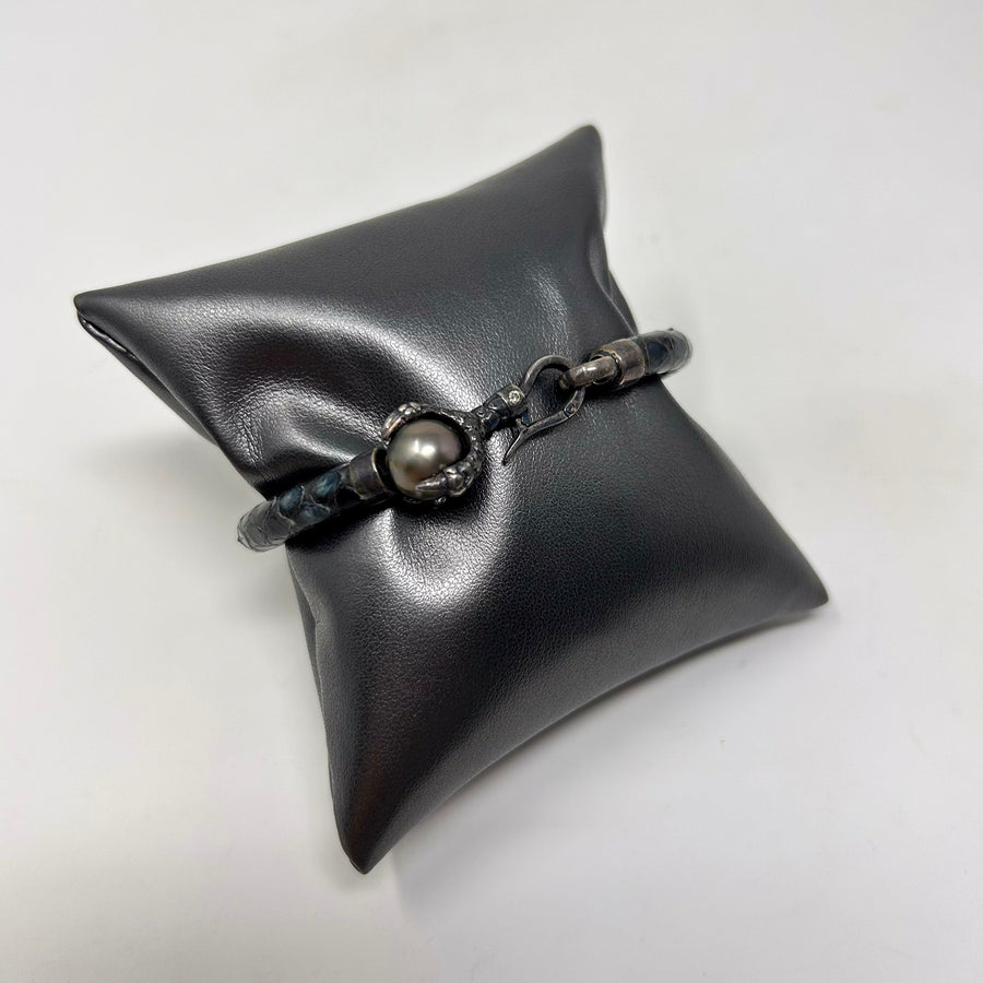 PULSERA PIEL Y PERLA
