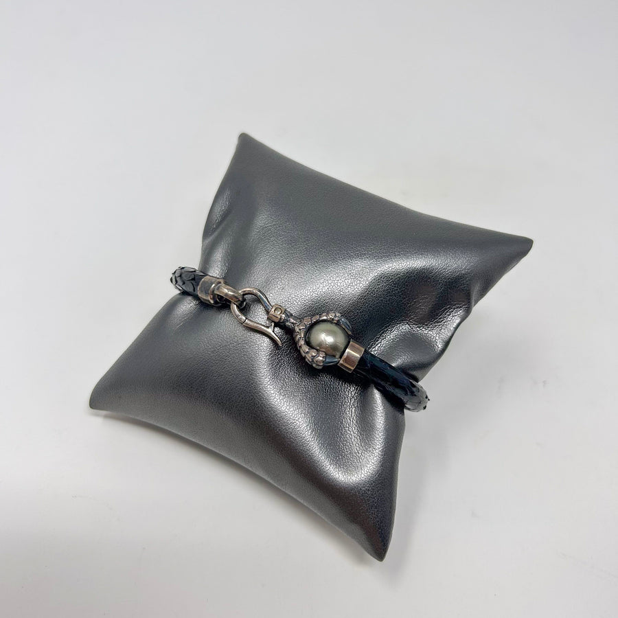 PULSERA PIEL Y PERLA