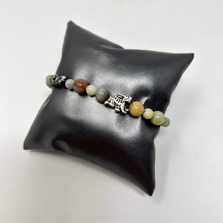 PULSERA DIJE Y PIEDRAS