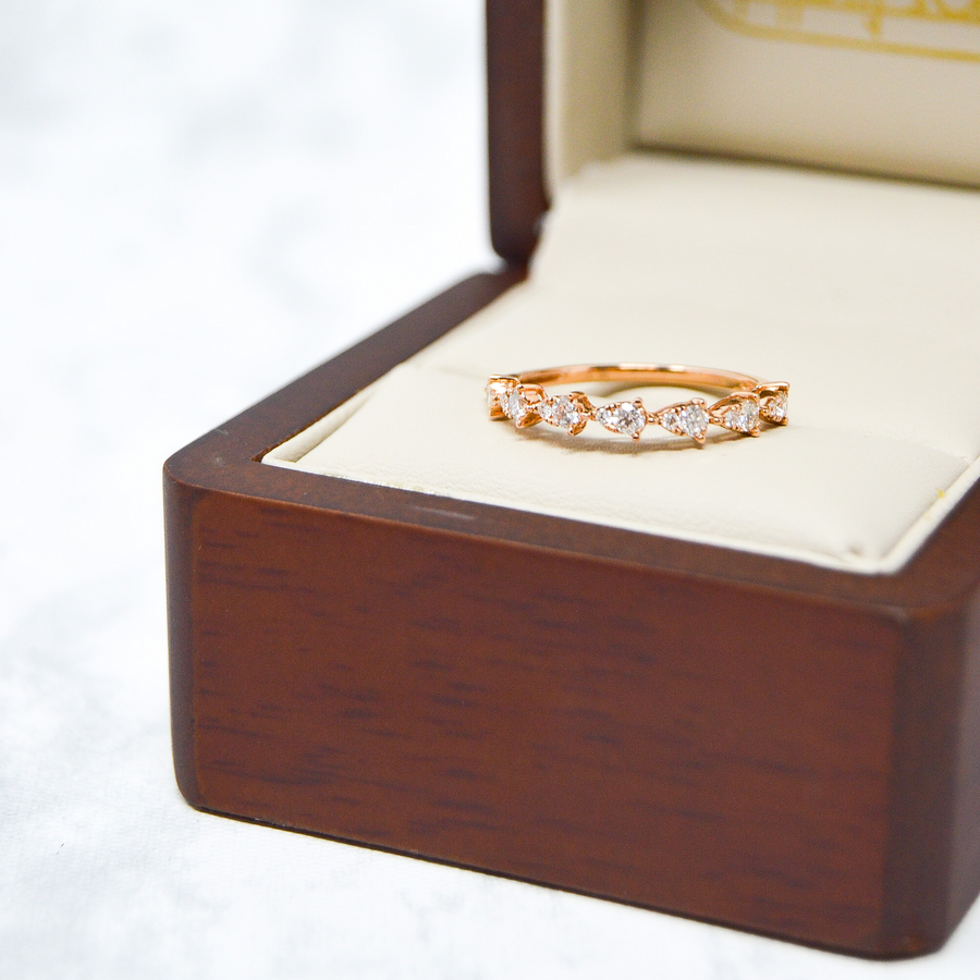 CHURUMBELA ORO ROSA Y DIAMANTES
