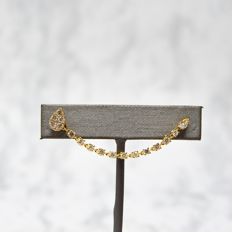 ARETES ORO DIAMANTES