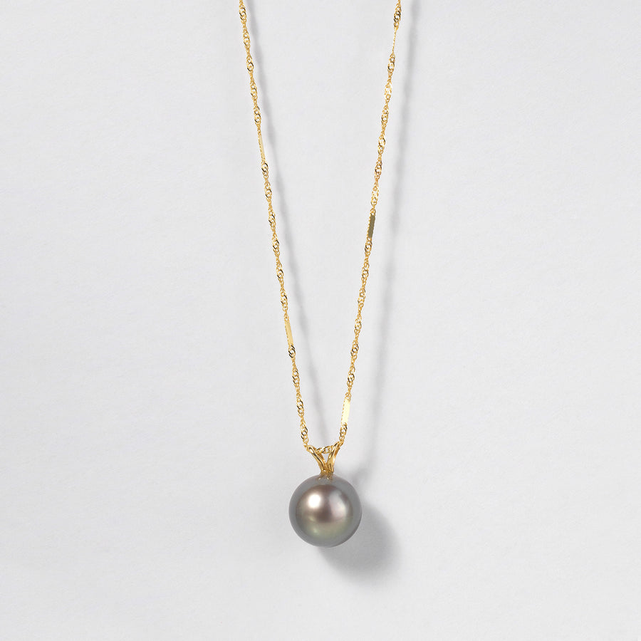 CADENA CON  PERLA TAHITÍ