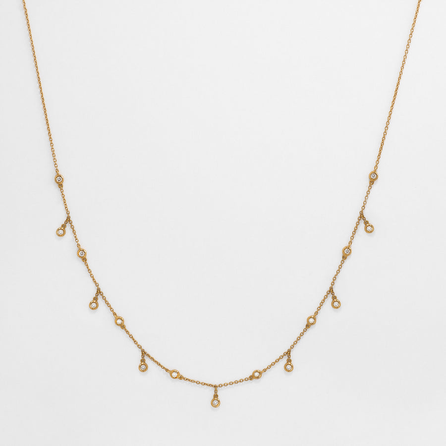 CADENA CON BRILLANTES COLGANTES
