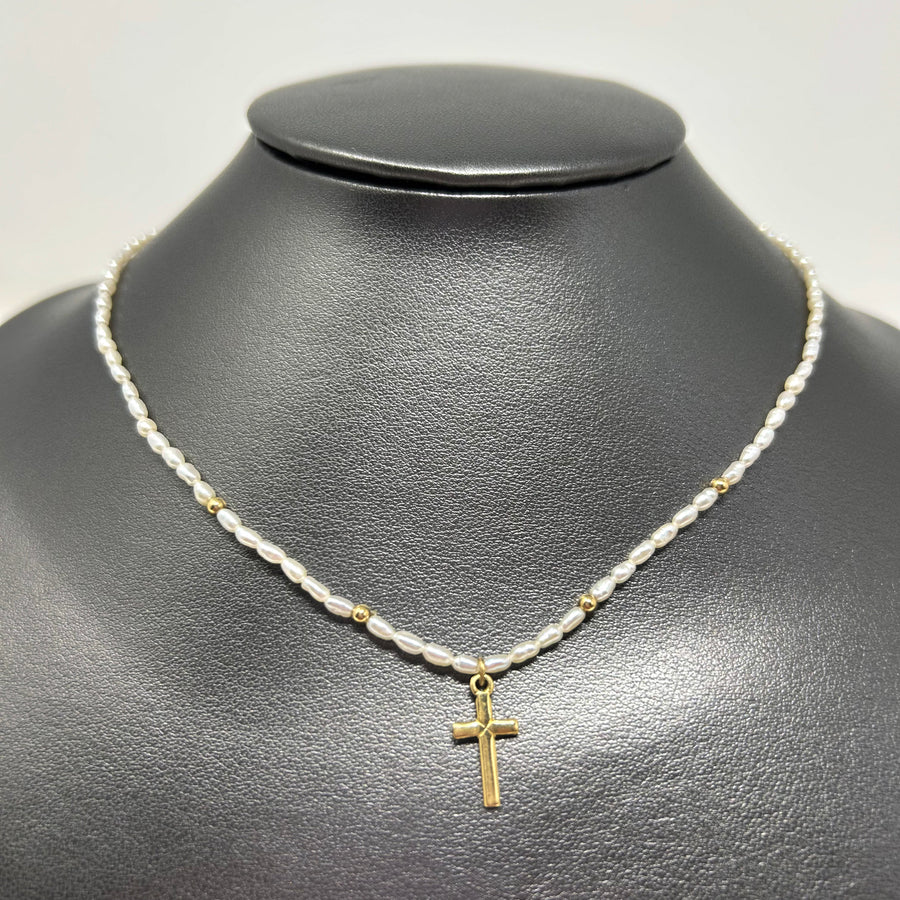 COLLAR PERLA CRUZ