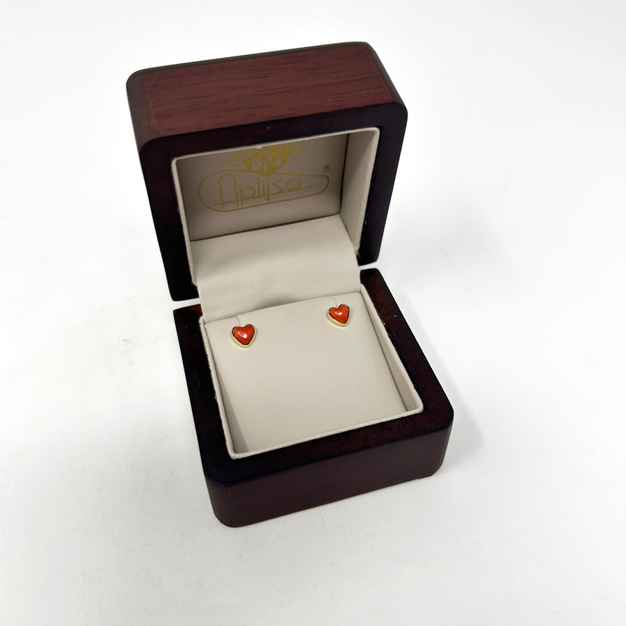 BROQUELES CORAZON CORAL